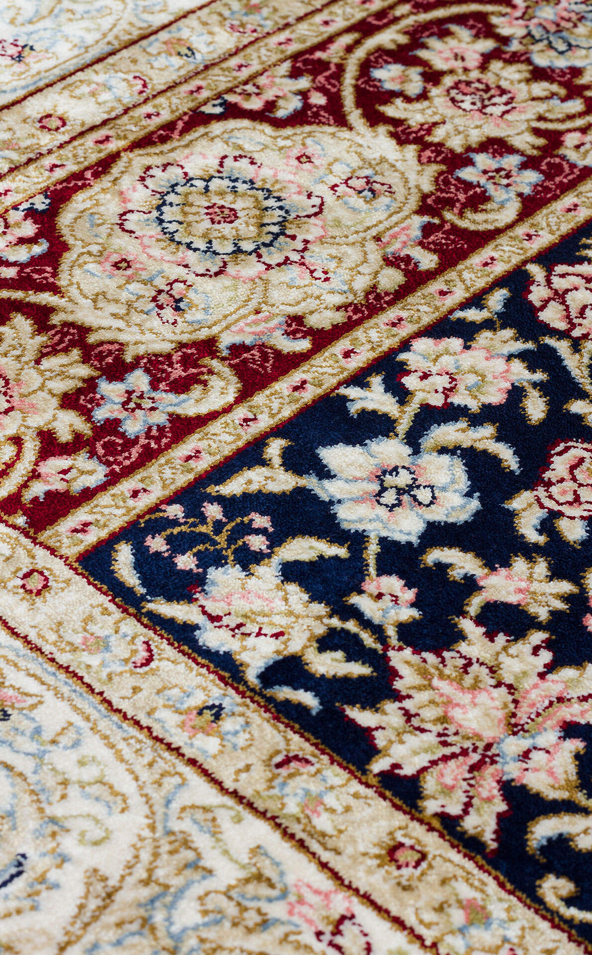 Isfahan Seccade ISF SCD 01 Kırmızı - Viskon Klasik Desenli Seccade Sık Dokuma Seccade