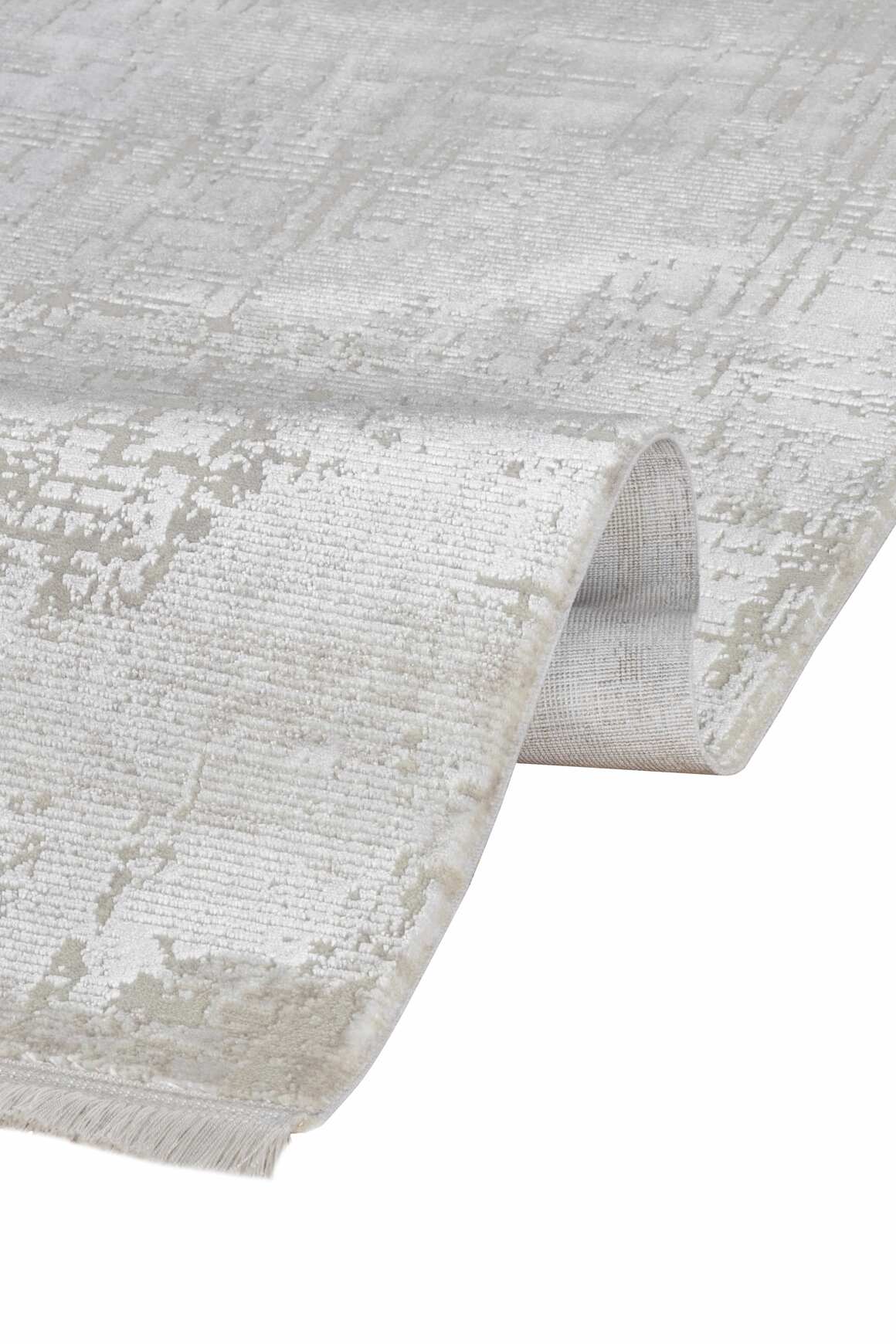 Lima 6231 Krem - Polyester Şönil Halı | Dokuma Tabanlı Model