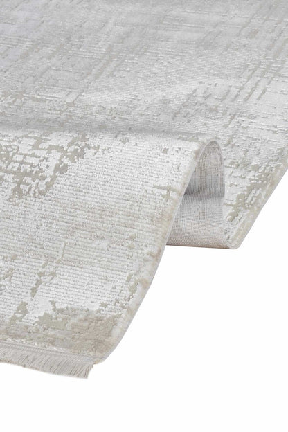 Lima 6231 Krem - Polyester Şönil Halı | Dokuma Tabanlı Model