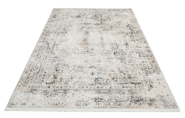 LGS 03 CREAM SILVER  - LAGOS - Hav Toz Vermez Eskitme Desenli Modern Makine Halısı