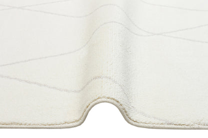 URB 02 WHITE  - URBAN - Etnik Desenlere Sahip Hav Toz Vermez Yumuşak Dokulu Modern Halı