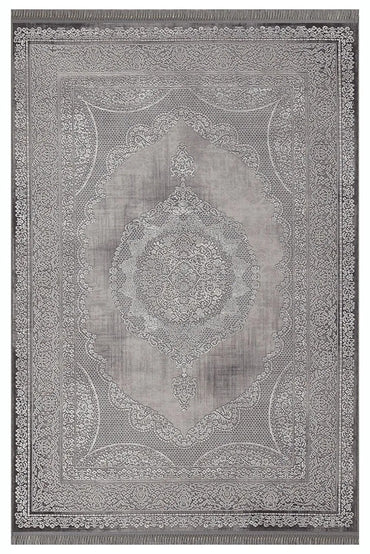 Santo 32840-95 Gri Akrilik Modern Klasik Makine Halısı