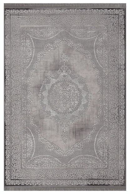 Santo 32840-95 Gri Akrilik Modern Klasik Makine Halısı