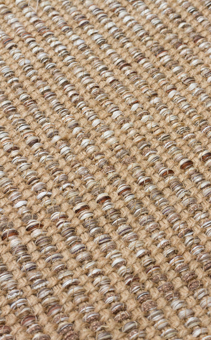 Doha DH 01 Bej -Çift Taraflı Jüt Görünümlü Modern Dokuma Kilim