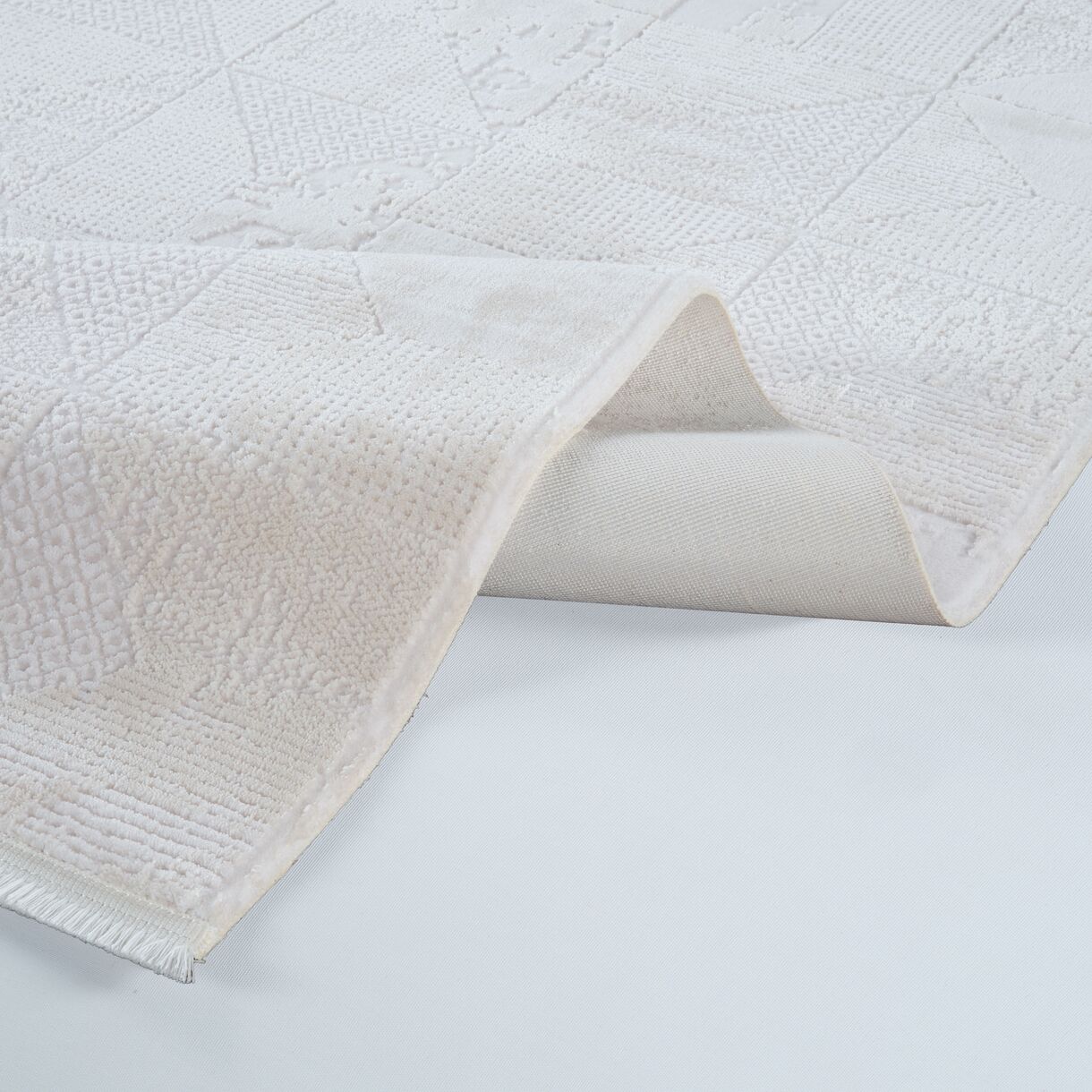 Azur 6531 Krem - Modern Akrilik Halı | Salon Oturma Halısı