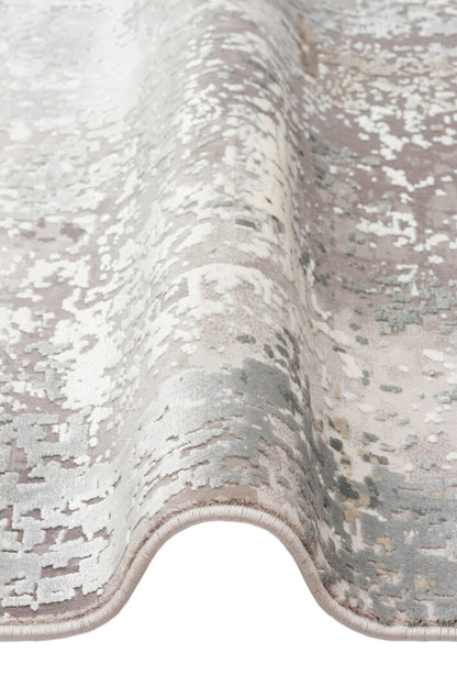 FRESCO XW FS 35 Gri Bej - Eskitme Dokulu Işıltılı Salon Halısı