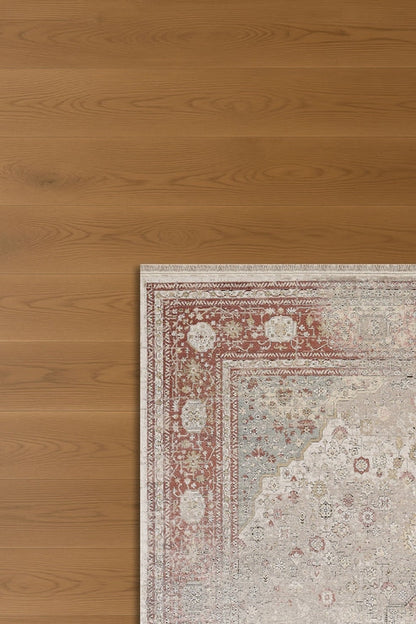 Degrade Mirel DG05A Kahverengi Vintage Salon ve Oturma Odası Halısı