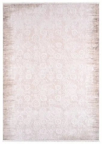 Dekor Modern Halı 1135 Vizon Yumuşak Dokulu Saçaksız Salon Halısı