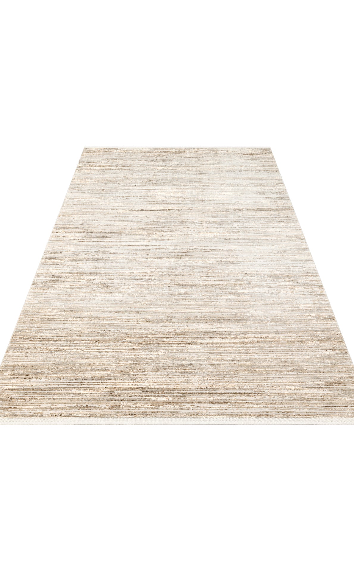 Padona PDN 03 Bej - Extra Yumuşak Dokulu Sık Dokuma Modern Eskitme Desenli Halı