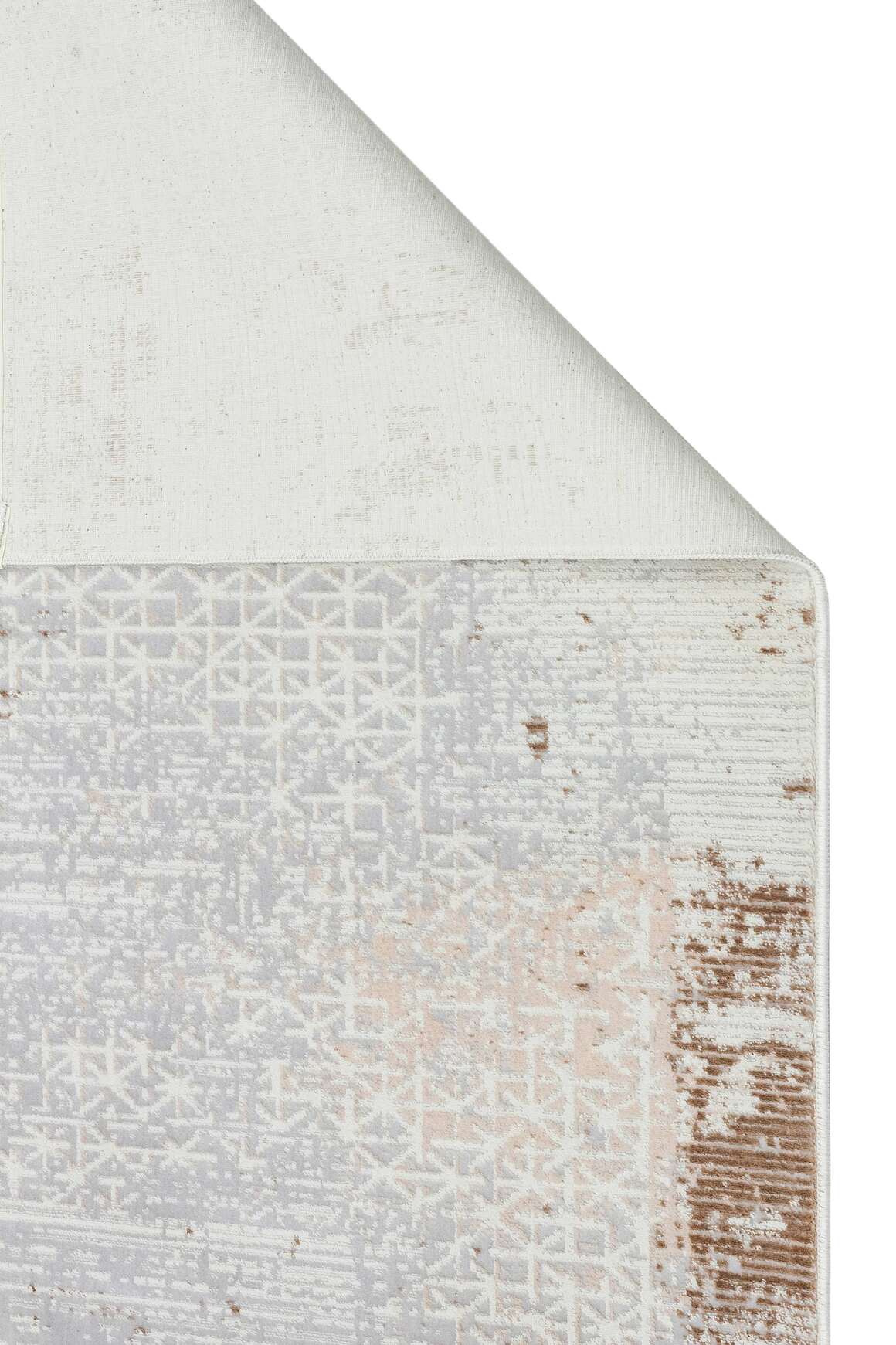 Riena 1192 Bej - Akrilik Polyester Halı | Kaymaz Tabanlı Dekoratif Halı