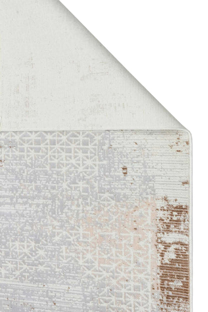 Riena 1192 Bej - Akrilik Polyester Halı | Kaymaz Tabanlı Dekoratif Halı