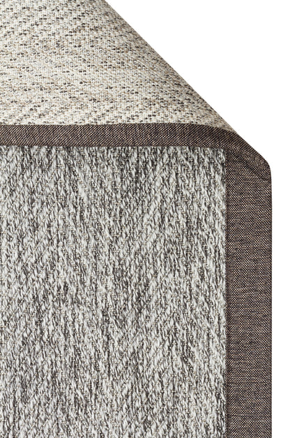 VENTURA SISAL VNT 2704 Gri BRD Dark Mix  İç ve Dış Mekan Kullanımına Uygun Hav Vermeyen Kolay Temizlenebilir Bordürlü Sisal Görünümlü Halı