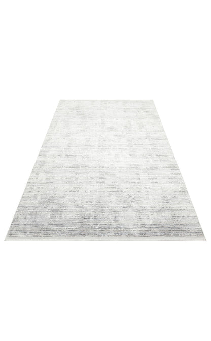ST 107 DARK GREY  - SATEEN - Yıkanabilir Kaymaz Tabanlı Hav Vermez Sık Dokuma Modern Halı