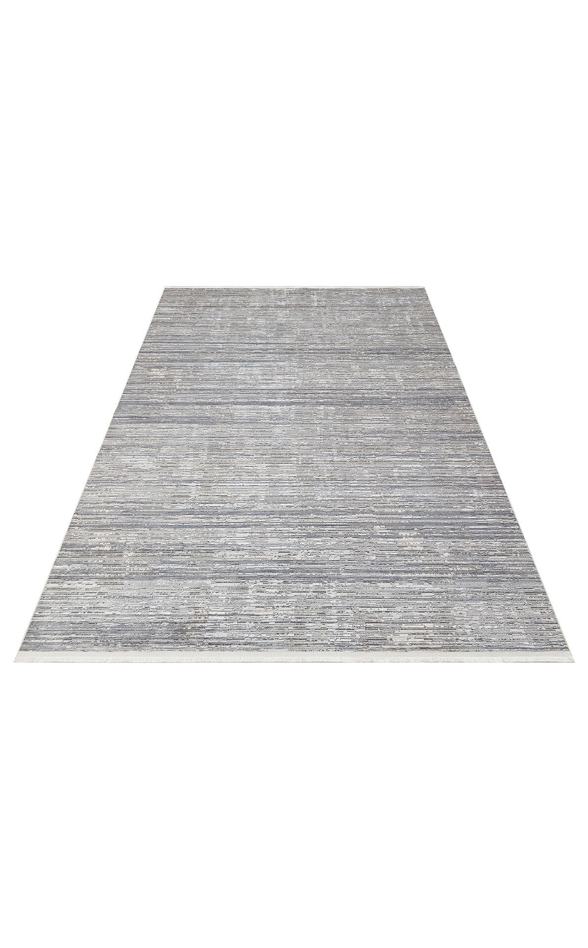 ST 107 DARK GREY  - SATEEN - Yıkanabilir Kaymaz Tabanlı Hav Vermez Sık Dokuma Modern Halı