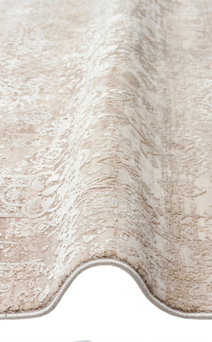 FRESCO XW FS 31 Krem - Işıltılı Dokuma Bambu Viskon Salon Halısı