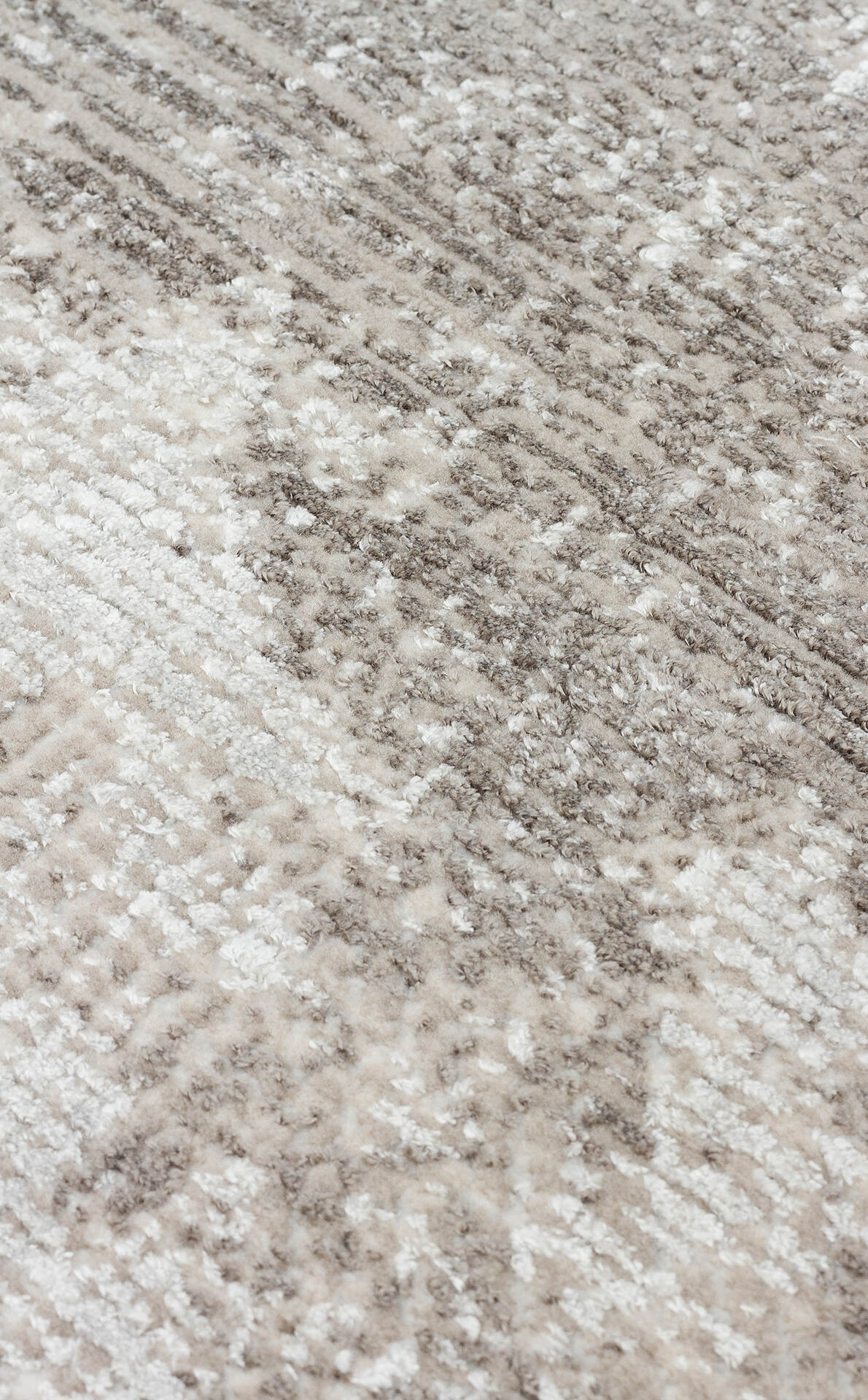 RM 02 CREAM GREY  - ROMA - Viskon ve Polyester ile Üretilen Şık Salon Halısı