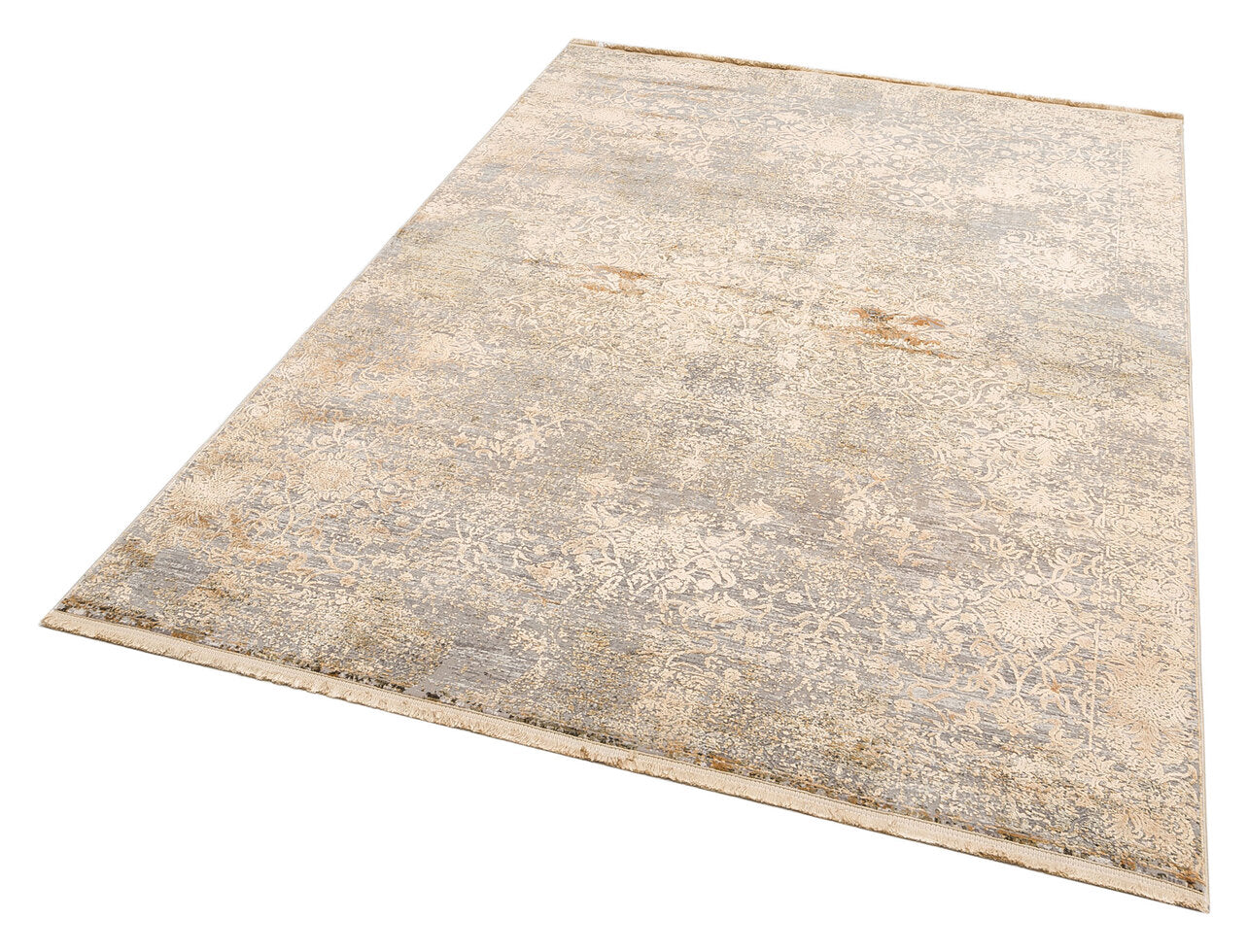 FRESCO DYED FSD 01 Altın  - Eskitme Dokulu Işıltılı Salon Halısı