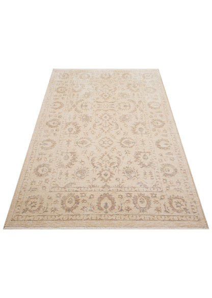 Liza LIZ 03 Bej XW- Düz Pamuk Dokulu Kilim Kaymaz Tabanlı, Yıkanabilir, Uzun Ömürlü Kilim