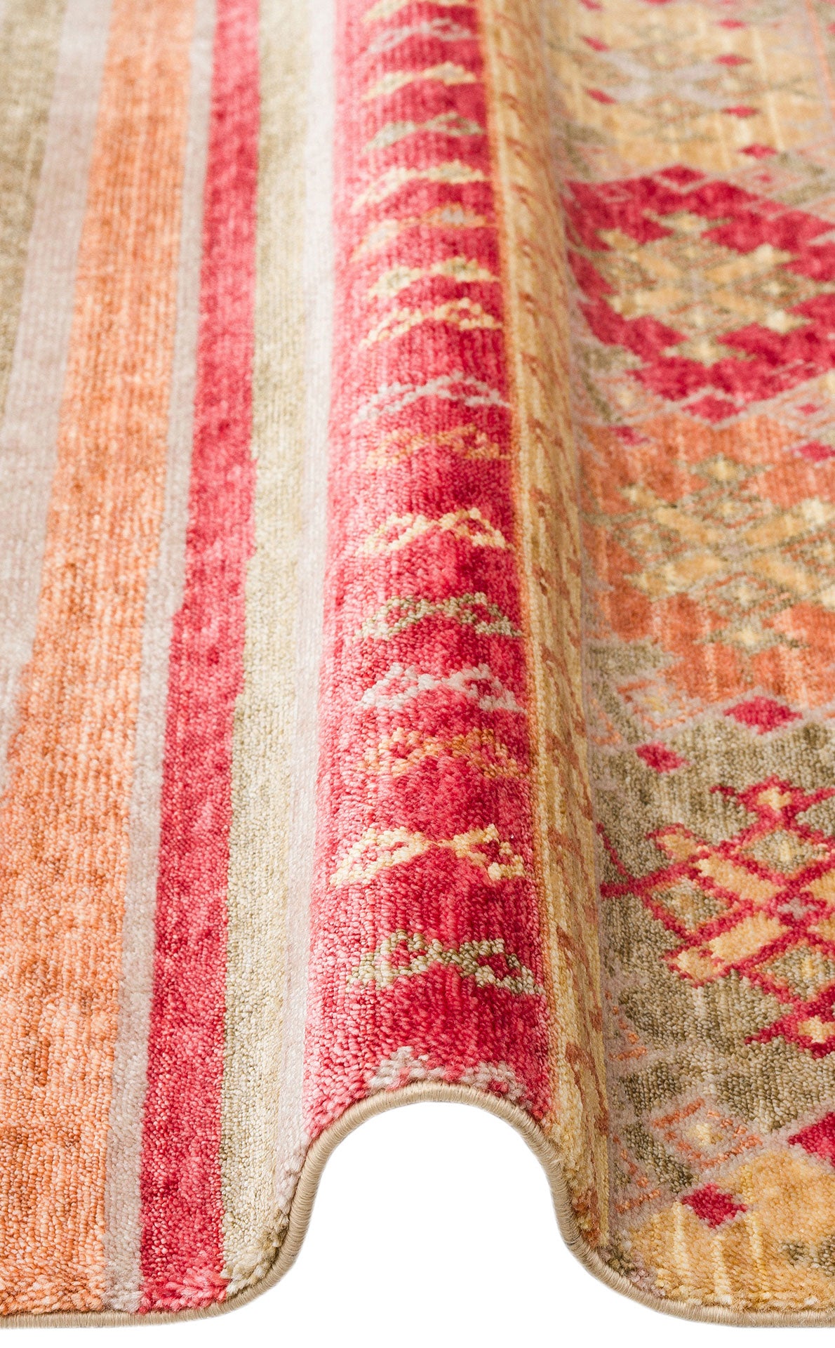 ZR 12 RED AUTUMN  - Otantik Desenli El Emeği ile Üretilen Modern Uşak Halısı