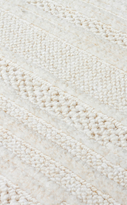 JOY 01 WHITE  - JOY - Hav Toz Vermeyen Yumuşak dokulu Modern Makine Halısı