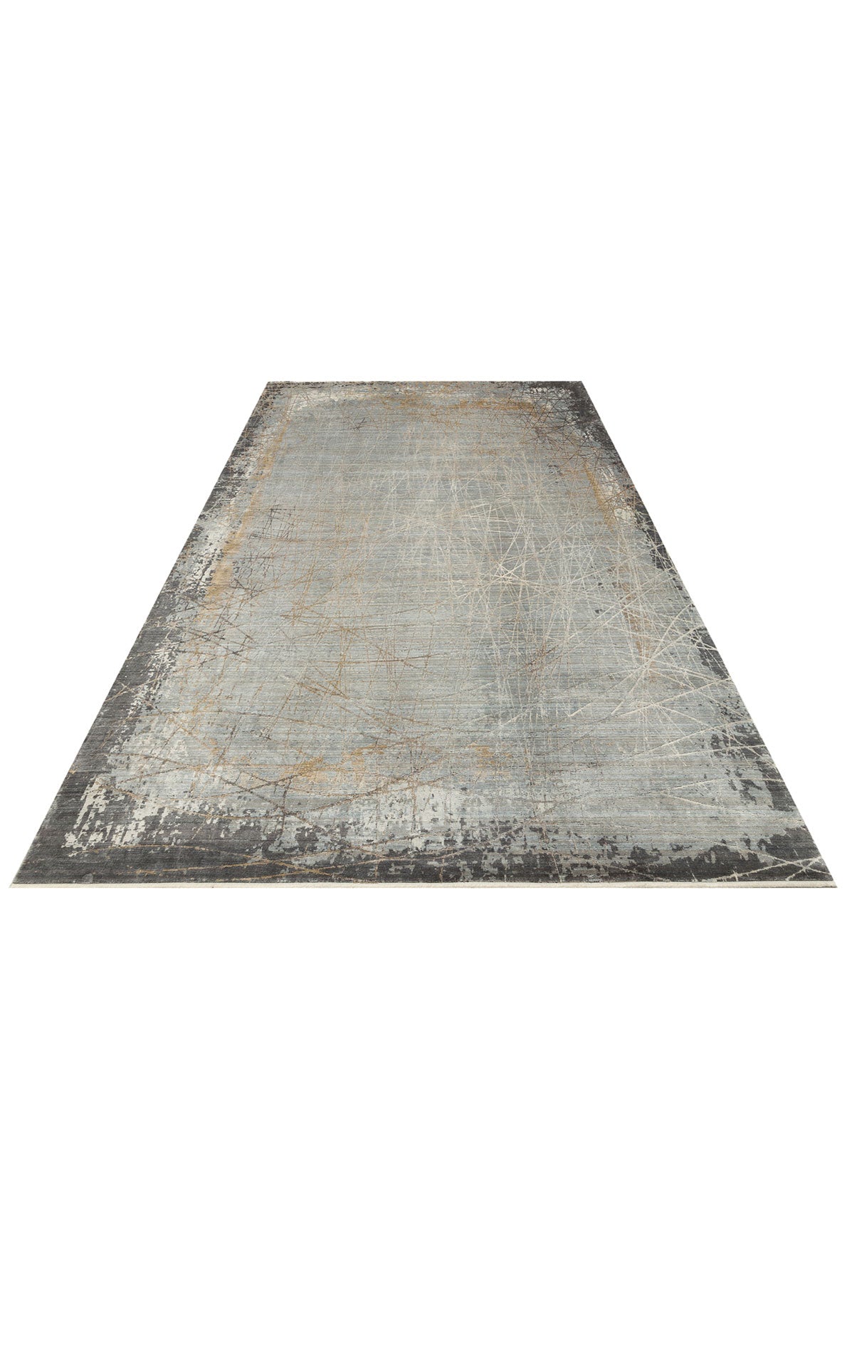 MHL 09 GREY GOLD  - MAHAL - Klasik Desenli Yüksek Kalite Sık Dokuma Salon Halısı