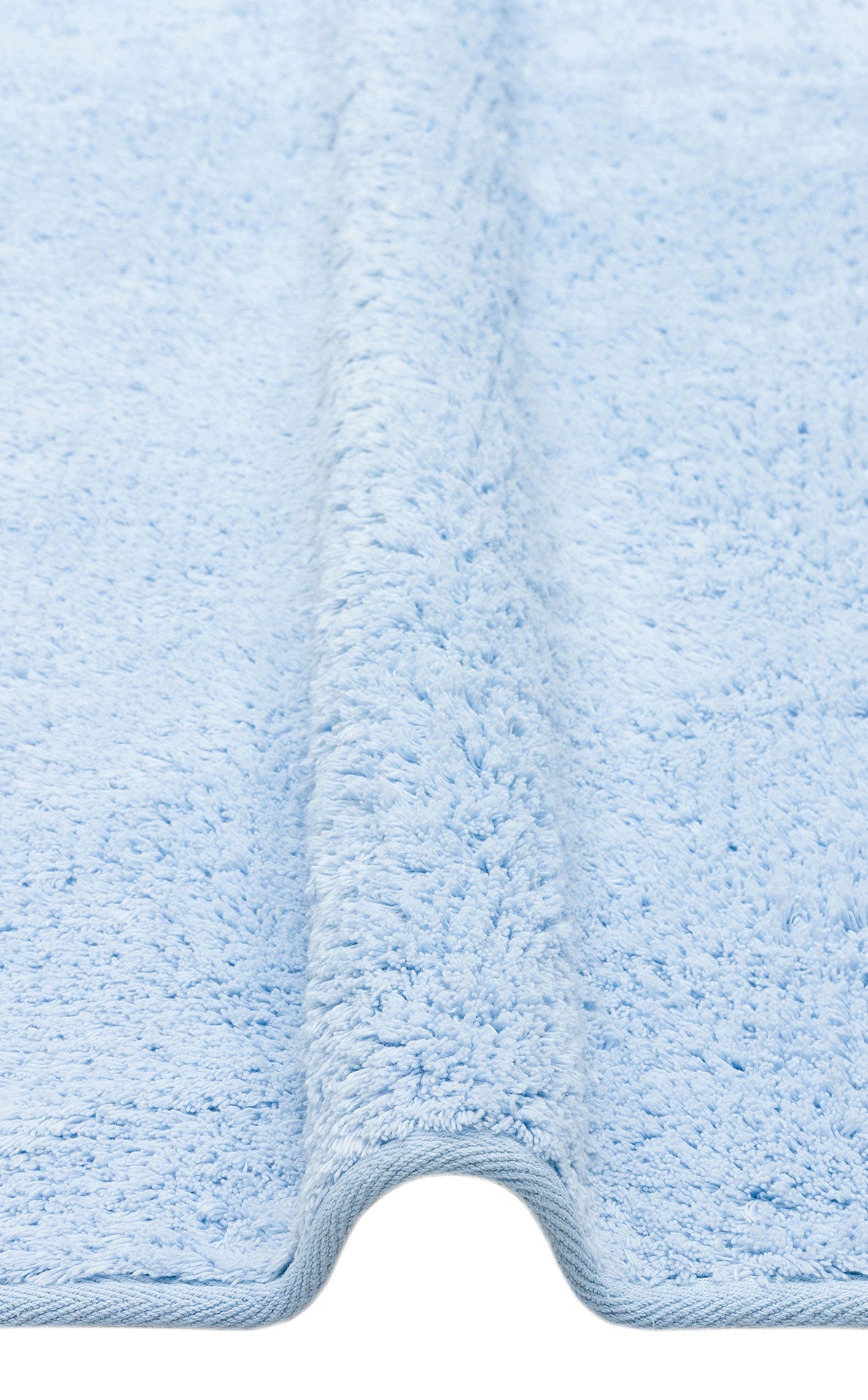 Cotton Boon CBN Plain Mavi Yuvarlak Q - Yıkanabilir Kaymaz Naturel Pamuk Bebek Halısı