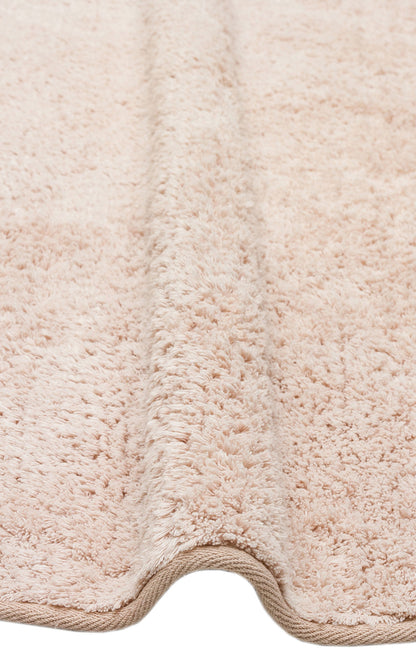 Cotton Boon CBN Plain Bej Yuvarlak Q120 - Yıkanabilir Kaymaz Naturel Pamuk Bebek Halısı