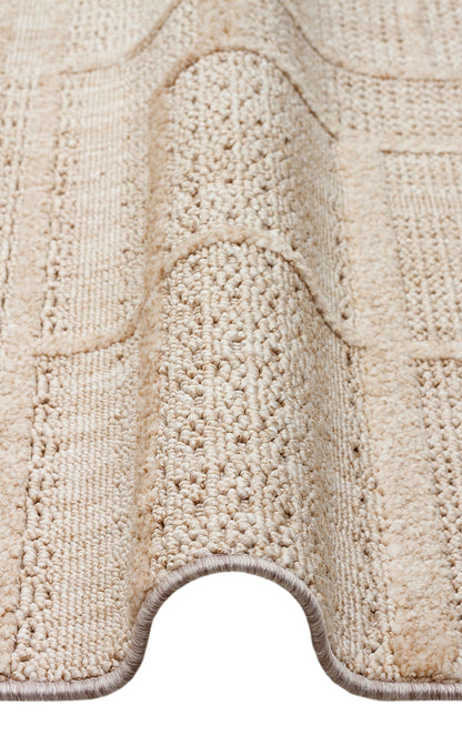 JOY 03 BEIGE  - JOY - Hav Toz Vermeyen Yumuşak dokulu Modern Makine Halısı