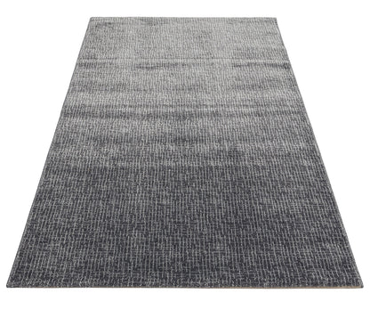 LT 01 DARK GREY  - LOTTO - Hav Toz Vermez Modern Sade Desenli Makine Halısı