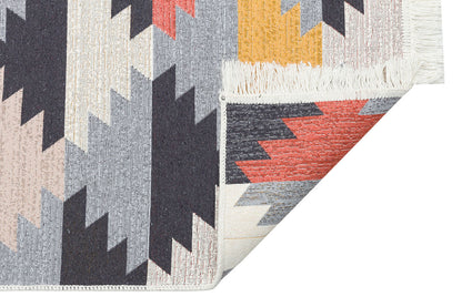 Arya AR 20 Çok Renkli - Yıkanabilir Çift Taraflı Modern Dokuma Kilim
