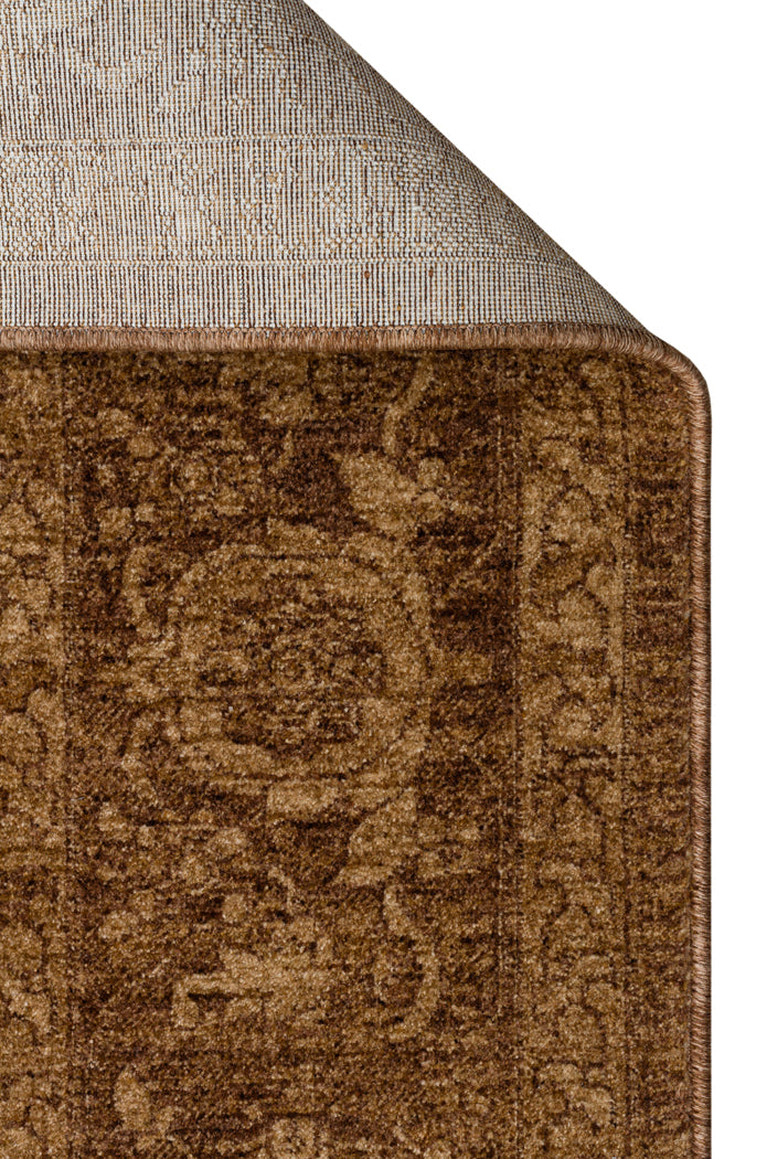 SHR 03 BEIGE  - SHIRAZ - Vintage Eskitme Desenli Modern Yumuşak Dokulu Makine Halısı
