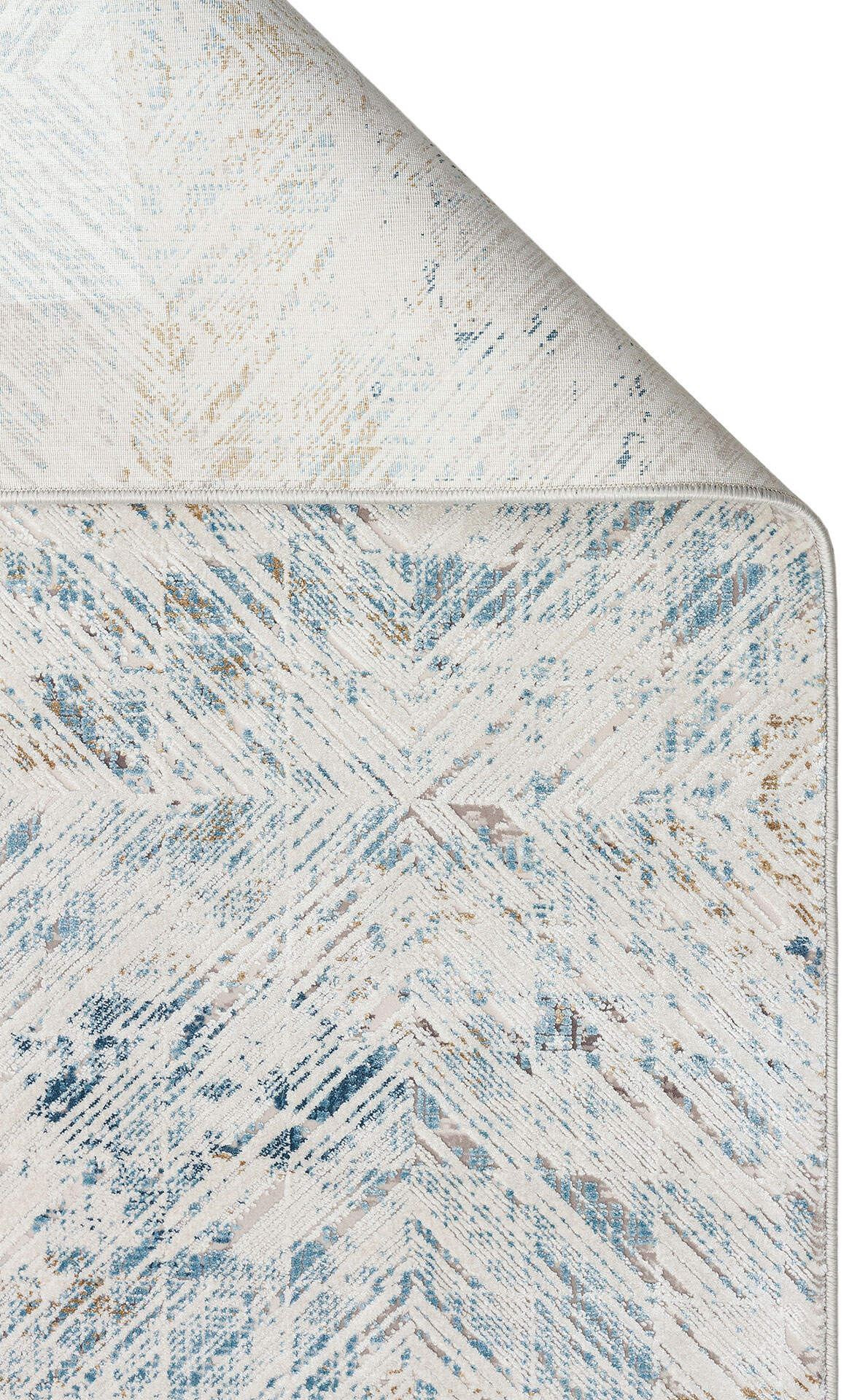 PLM 03 CREAM BLUE  - PALMIRA - Yüksek Kaliteli Sık Dokuma Modern Salon Halısı
