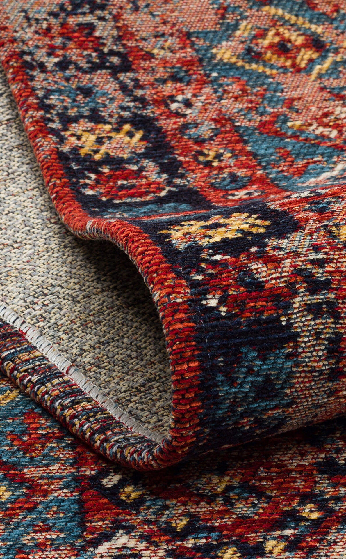 Anadolu Kilim AND 04 MULTY - Yıkanabilir Kaymaz Kilim | Anadolu Desen Kilim