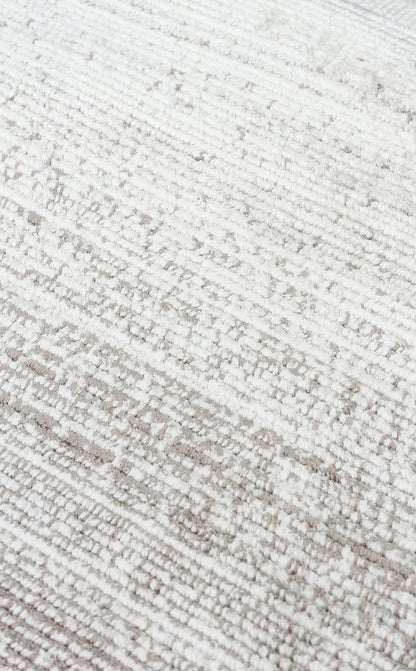 RM 01 CREAM GREY  - ROMA - Viskon ve Polyester ile Üretilen Şık Salon Halısı