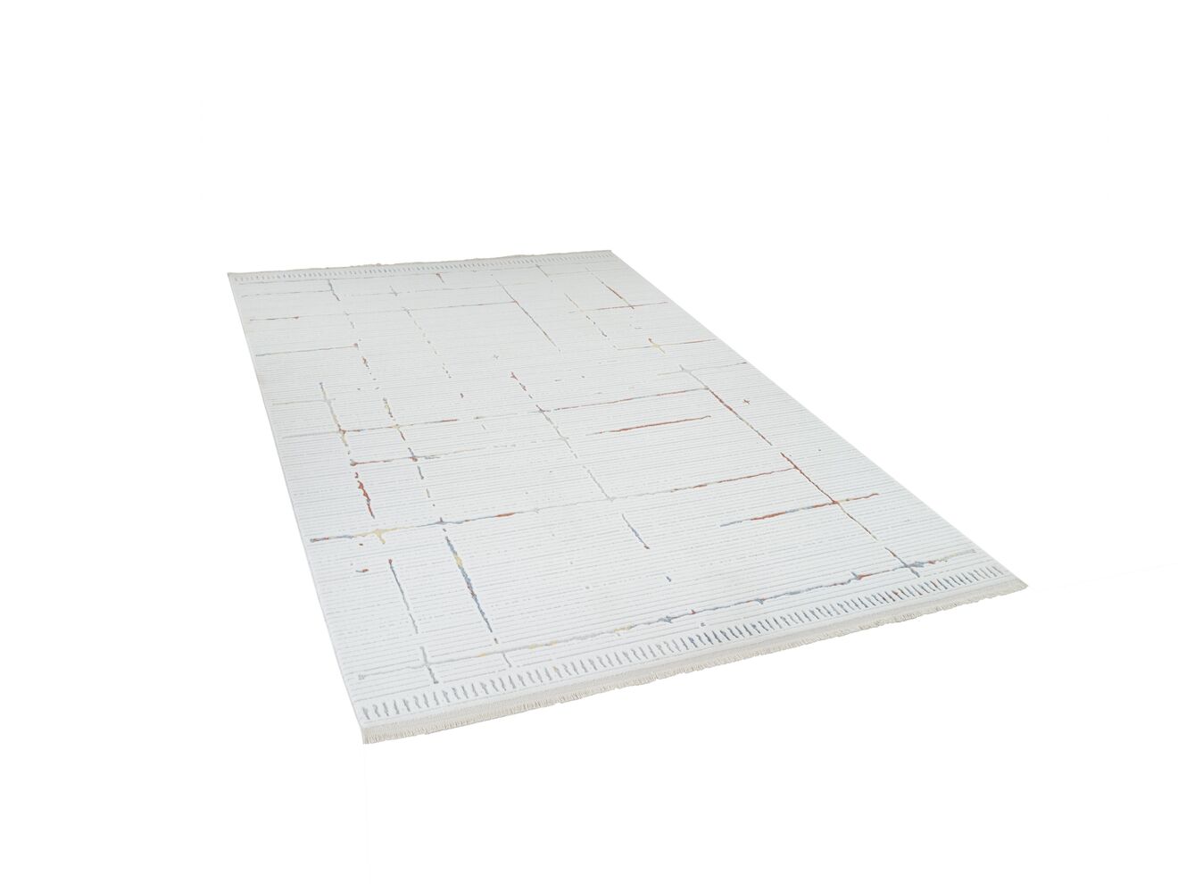 Origami 6942 Beyaz Multi - Polyester Dokuma Halı | Modern Salon Halısı