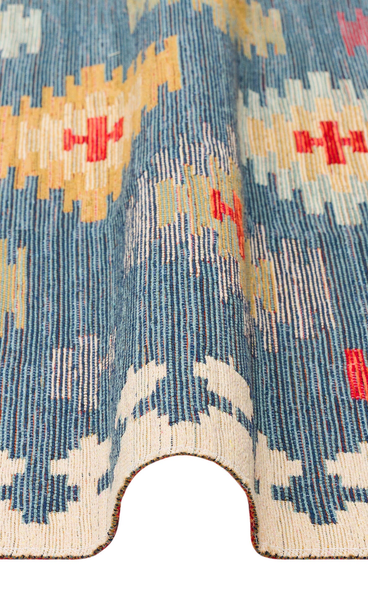 Nomad NMD 04 Çok Renkli - Çift Taraflı Yıkanabilir Kilim | Otantik Kilim