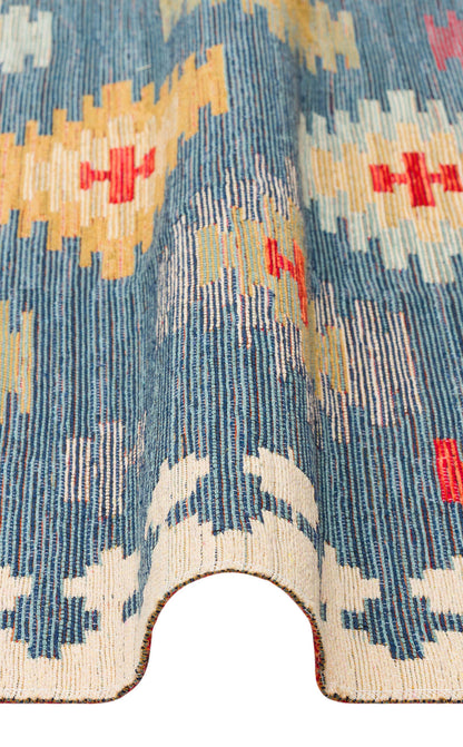 Nomad NMD 04 Çok Renkli - Çift Taraflı Yıkanabilir Kilim | Otantik Kilim