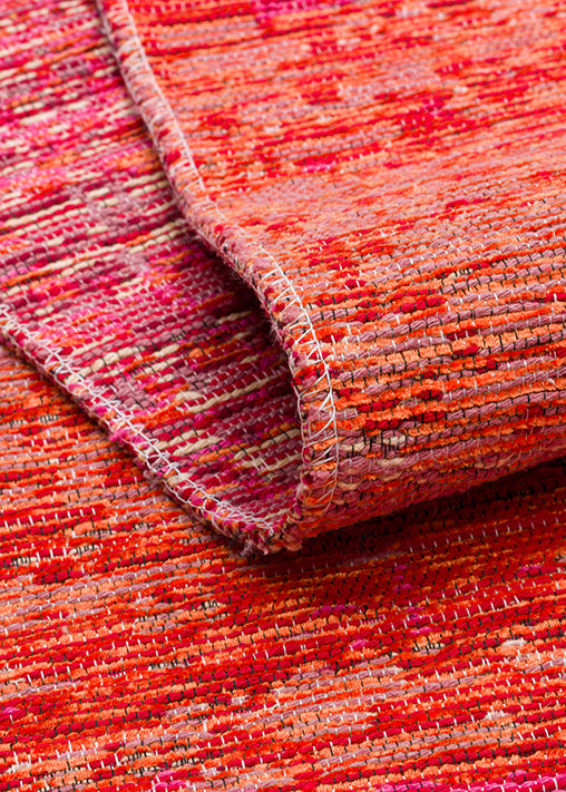 Kutnu Kilim KTN 01 Pembe Ombre Renk Geçişli Çift Taraflı Yıkanabilir Hav Vermez Salon Mutfak Kilimi