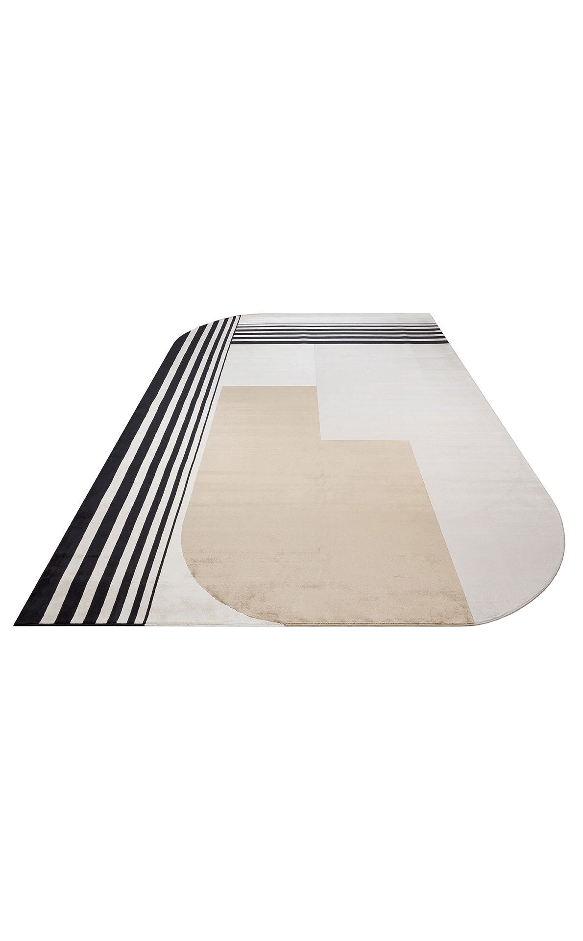 Merano MRN 05 Krem Altın - Geometrik Halı | Sık Dokuma Modern Halı