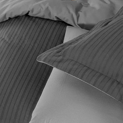 Armürlü Nevresim Takımı Antrasit - Çift Kişilik