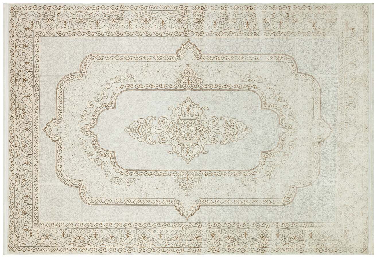 Riena 1122 Latte - Akrilik Polyester Halı | Kaymaz Tabanlı Dekoratif Halı