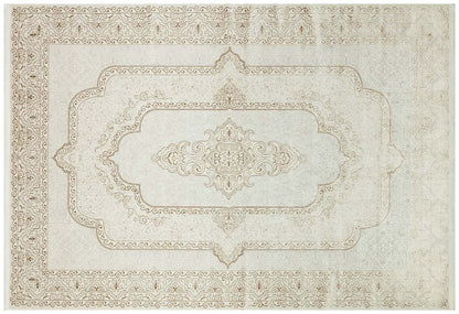 Riena 1122 Latte - Akrilik Polyester Halı | Kaymaz Tabanlı Dekoratif Halı