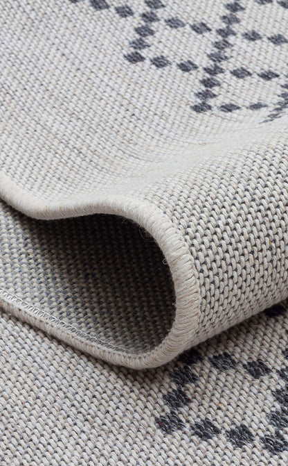 PNM 01 GREY  - PANAMA - Natural Yıkanabilir Kaymaz Tabanlı Tok Dokuma Kilim