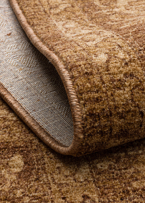 SHR 03 BEIGE  - SHIRAZ - Vintage Eskitme Desenli Modern Yumuşak Dokulu Makine Halısı