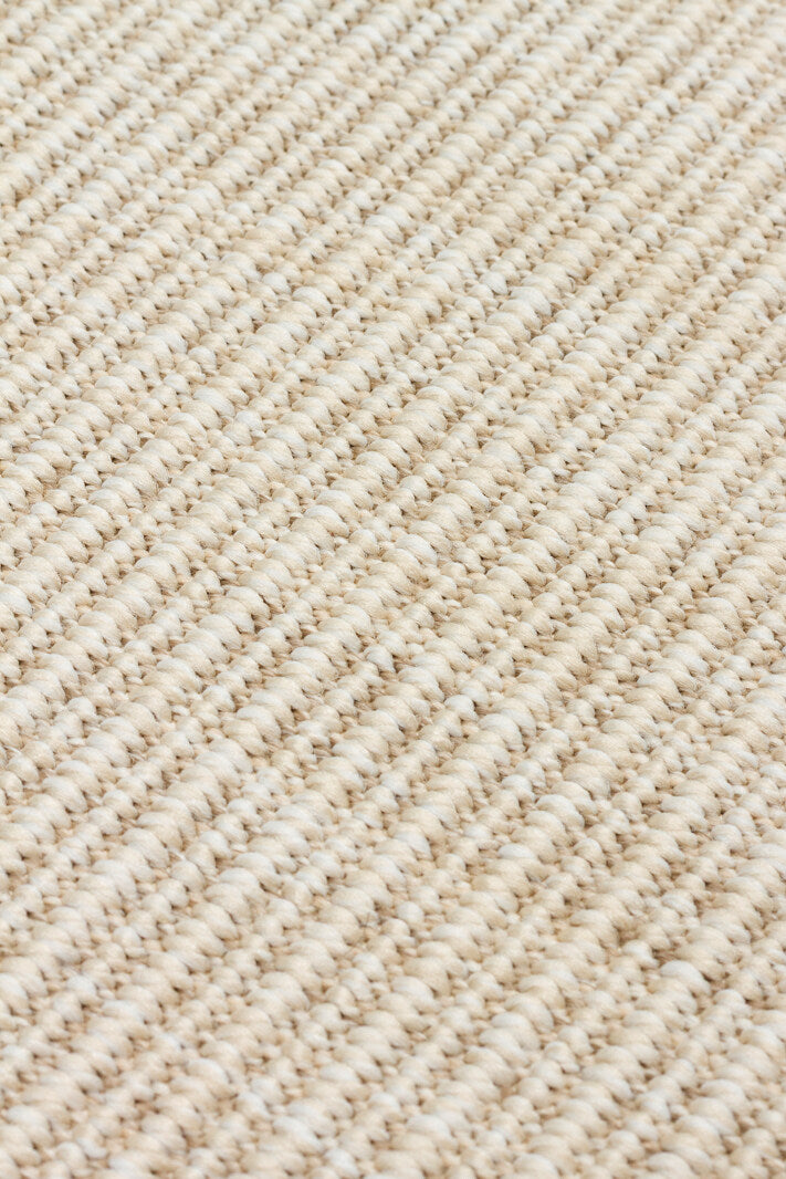  VENTURA SISAL VNT 2706 Krem  BRD Bej  İç ve Dış Mekan Kullanımına Uygun Hav Vermeyen Kolay Temizlenebilir Bordürlü Sisal Görünümlü Halı