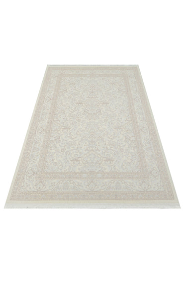 ST 18 WHITE XW  - SATEEN - Hav Toz Vermez Yıkanabilir Kaymaz İnce Dokuma Modern Halı 