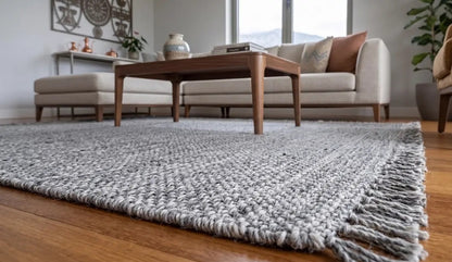 Lupi 407 Gri Sisal Bukle Yumuşak Dokulu Modern Halı