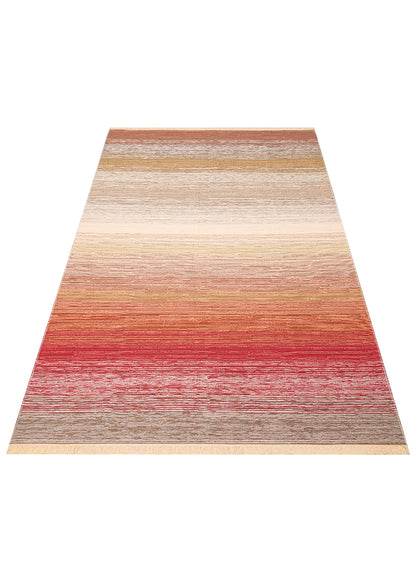 Kutnu Kilim KTN 02 Natural Ombre Renk Geçişli Çift Taraflı Yıkanabilir Hav Vermez Salon Kilimi