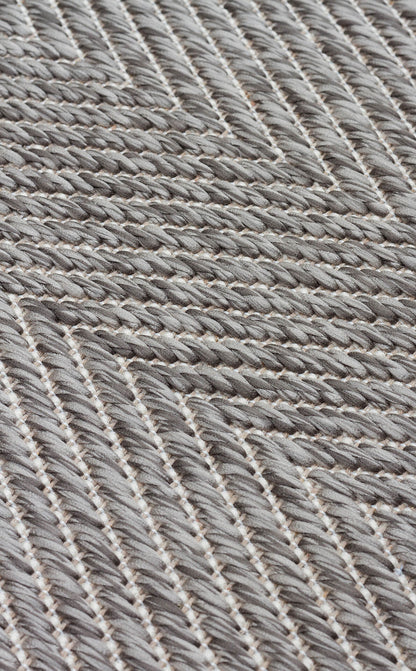 Mono MNO 02 Gri -Yıkanabilir Kaymaz Kilim Halı