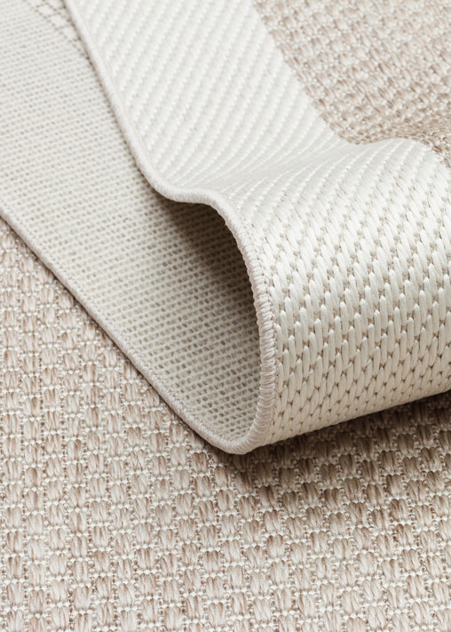 Mono MNO 05 Bej Krem - Yıkanabilir Kaymaz Kilim Halı